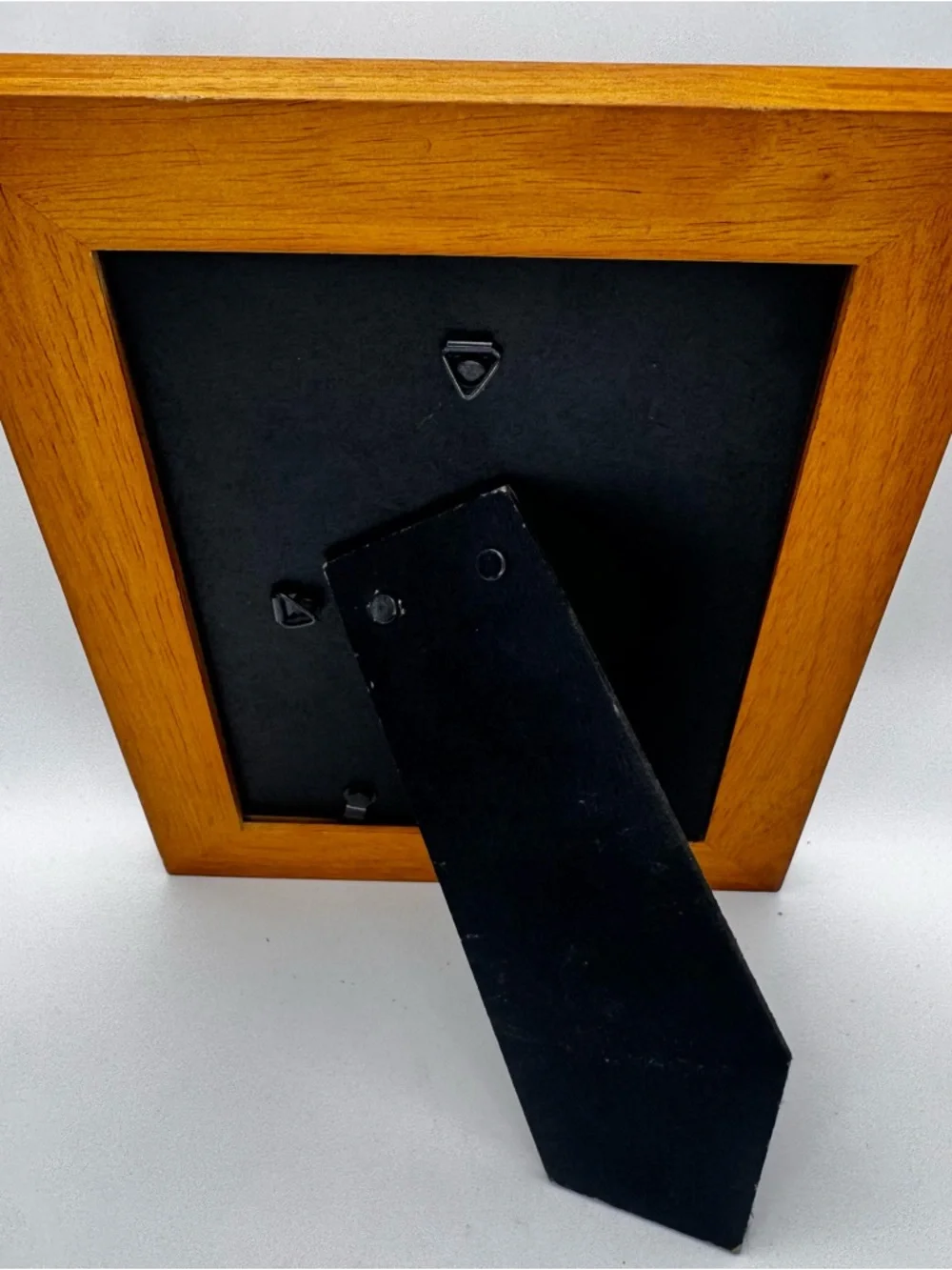 Wood Picture Frame 5x7 Black Trim Natural Wood Photo Frame Wall Tabletop